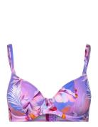 Miami Sunset Uw Plunge Bikini Top Swimwear Bikinis Bikini Tops Wired B...