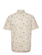 Maklampo Bb Tops Shirts Short-sleeved Cream Matinique