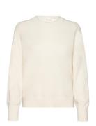 Deliasw Knit Tops Knitwear Jumpers Cream Sofie Schnoor