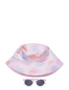 Sun Hat Sunglasses Pack 3Pe Accessories Headwear Hats Bucket Hats Pink...