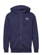 Ua Icon Fleece Fz Hood Sport Sweatshirts & Hoodies Hoodies Navy Under ...