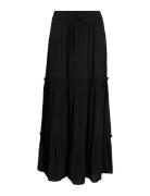 Vimesa Hw Maxi Skirt - Noos Lang Nederdel Black Vila