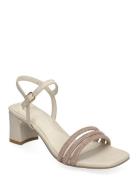 Ginger Sandal Med Hæl White Dasia