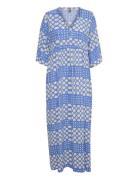 Cusantori Maxi Dress Maxikjole Festkjole Blue Culture