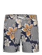 Banks Floral Swim Trunks Badeshorts Navy J. Lindeberg