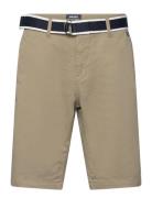 Dks Belted Bermuda Shorts Bottoms Shorts Chinos Shorts Khaki Green Seb...