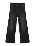 Nlfatonsons Dnm 7526 7/8 Hw W Pant Bottoms Jeans Wide Jeans Black LMTD