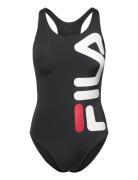 Suzuka Racer Back Swimsuit Sport Swimsuits Black FILA