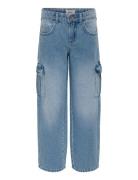 Kogharmony Wide Cargo Carrot Pim Noos Bottoms Jeans Wide Jeans Blue Ki...