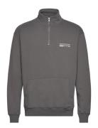 Lass Tech Half-Zip Designers Sweatshirts & Hoodies Sweatshirts Grey Wo...