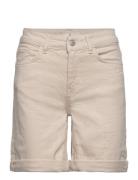 Elisa Shorts Bottoms Shorts Denim Shorts Beige Basic Apparel