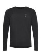 M Seasons Wool Tee Ls Sport T-Langærmet Skjorte Black PUMA