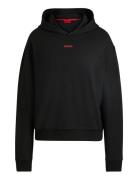 Shuffle_Hoodie Tops Sweatshirts & Hoodies Hoodies Black HUGO