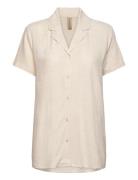 Sc-Alema Tops Shirts Short-sleeved Cream Soyaconcept