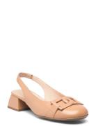 Maya Shoes Heels Pumps Sling Backs Beige Wonders