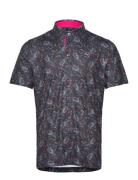 Cloudspun Paisley Polo Sport Polos Short-sleeved Black PUMA Golf