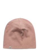 Beanie Solid Wool Rib Accessories Headwear Hats Beanie Pink Huttelihut