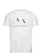 T-Shirt Tops T-Kortærmet Skjorte White Armani Exchange