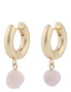 Sanna Round Pendant Ear Accessories Jewellery Earrings Hoops Gold SNÖ ...