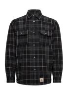 Adrian New Shirt Tops Overshirts Black Fat Moose