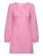 Vimalina L/S Short Dress/Ka Kort Kjole Pink Vila