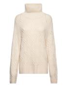 Adele Tops Knitwear Turtleneck Cream Stylein