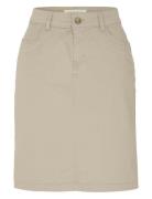 Chino Skirt Kort Nederdel Beige Newhouse