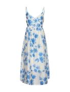 Mschberdina Romina Strap Dress Aop Knælang Kjole Blue MSCH Copenhagen