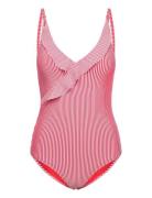 Santorini Swimsuit Badedragt Badetøj Red Missya