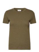 Sonoma Tops T-shirts & Tops Short-sleeved Khaki Green American Vintage