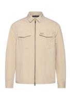 Zip Through Overshirt Tops Overshirts Beige Fred Perry