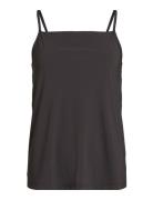 Ann Crossed Back Top Sport T-shirts & Tops Sleeveless Black Rethinkit