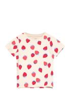 Top Short Sleeve Strawberries Tops T-Kortærmet Skjorte Multi/patterned...