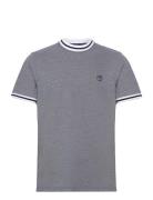 Micro Birdseye Pique Tops T-Kortærmet Skjorte Blue Original Penguin