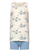 Underwear Set - W. Boy Print Undertøjssæt Blue CeLaVi