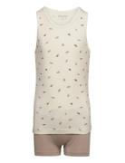 Underwear Set Boys Undertøjssæt Beige Minymo