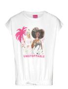 Tshirt Tops T-Kortærmet Skjorte White Barbie