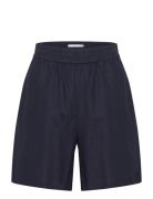 Lizagz Linen Hw Shorts Bottoms Shorts Casual Shorts Navy Gestuz