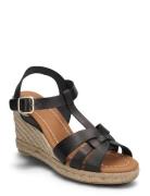 Espadrilles Espadrillos Med Hæl Sandal Black Billi Bi