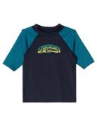 Everyday Upf50 Ss Boy Tops T-Kortærmet Skjorte Navy Quiksilver