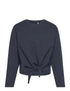 Nkfvaya Ls Loose Top Tops T-shirts Long-sleeved T-Skjorte Navy Name It