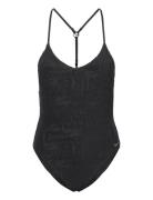 Nike W Terry Piece Retro Flow Sport Swimsuits Black NIKE SWIM