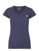 Eyben Slim V T S\S Wmn Tops T-shirts & Tops Short-sleeved Blue G-Star ...