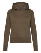 W Gale Logo Hood Sport Sweatshirts & Hoodies Hoodies Khaki Green Sail ...