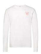 Mel Tirewall Ls T-Shirt Gots Tops T-Langærmet Skjorte White Double A B...