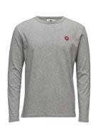 Mel Long Sleeve Tops T-Langærmet Skjorte Grey Double A By Wood Wood