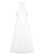 Genevieve Poplin Midi Dress Maxikjole Festkjole White Bardot