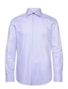 H-Hank-Spread-C1-222 Tops Shirts Business Blue BOSS