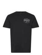 Classic Vl Heritage Chest Tee Tops T-Kortærmet Skjorte Black Superdry