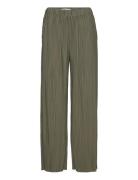 Uma Trousers 10167 Bottoms Trousers Wide Leg Khaki Green Samsøe Samsøe